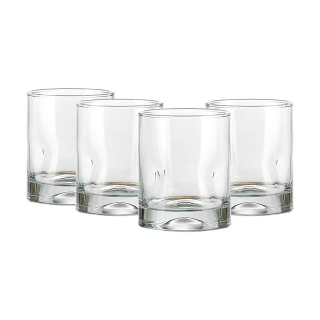 KitchenAxis Lyra 12.5 oz Everyday Drinking Glasses – Clear Modern Tumblers - Image 2