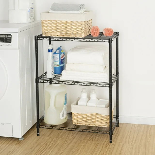 KitchenAxis 3-Tier Heavy-Duty Wire Shelving Rack – Multipurpose Steel Organizer with 750 lbs Load Capacity - Image 3