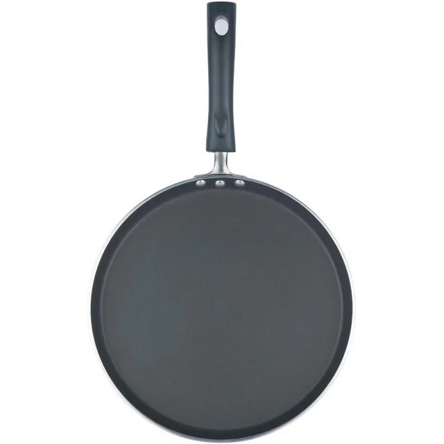 KitchenAxis 12" Non-Stick Flat Tawa – 30 cm Griddle Pan for Roti, Dosa & Pancakes - Image 3